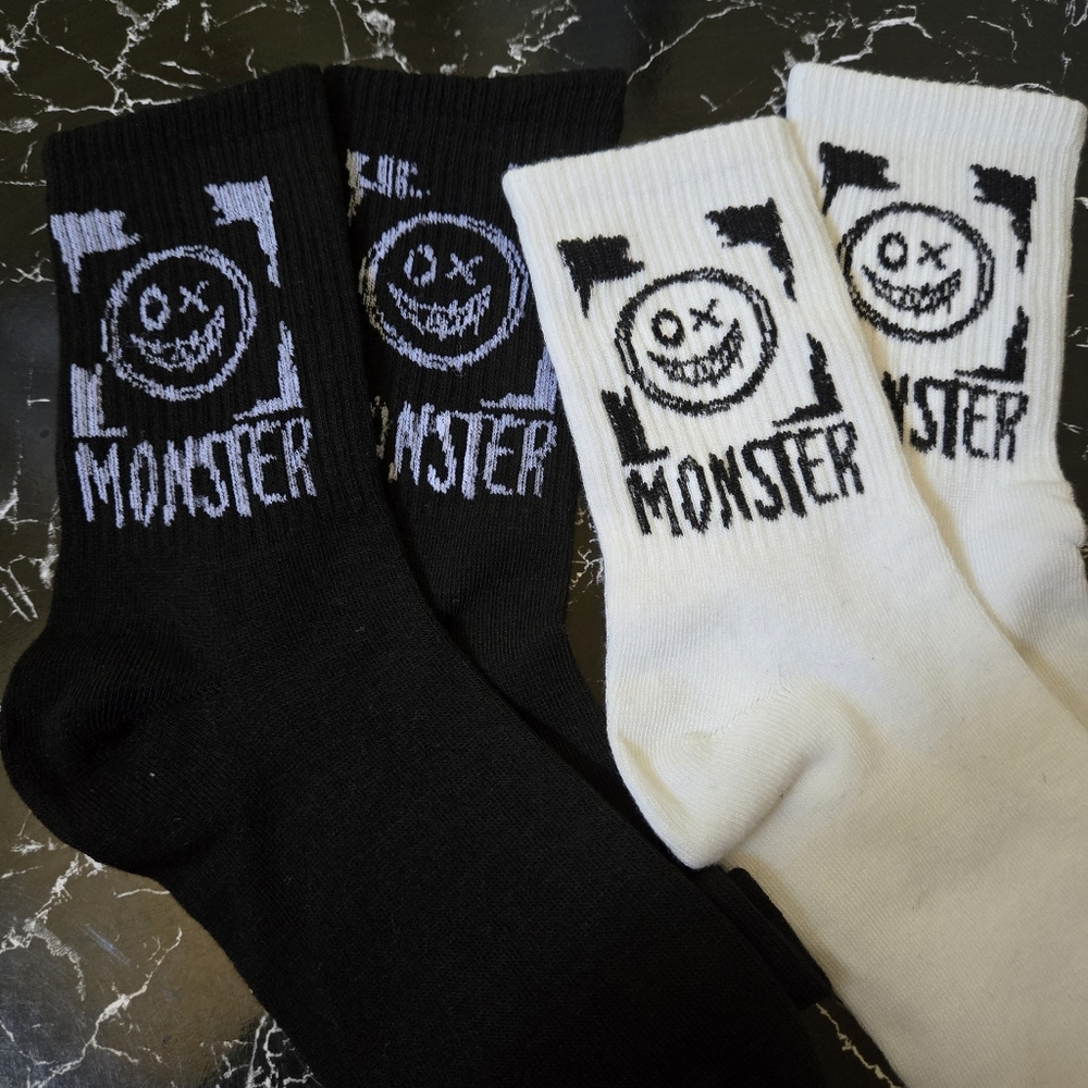 🍒🍒 (Bundle Only) 2 Pairs Monster Ankle Socks